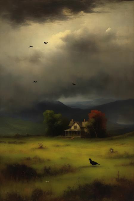 01163-3018044332-_lora_Worthington Whittredge Style_1_Worthington Whittredge Style - Style of george inness painting small house in a meadow as s.png